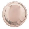 BALLON METALLIQUE ROND ROSE CUIVRE 43 CM 