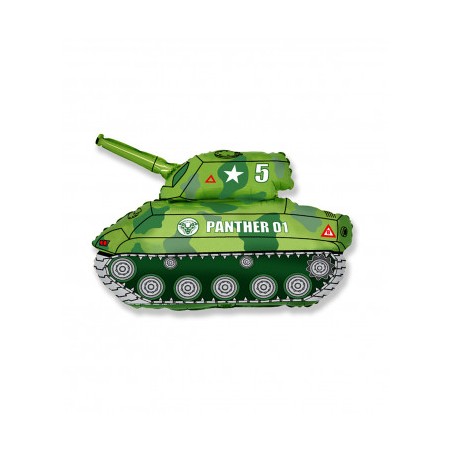 BALLON METALLIQUE TANK MILITAIRE 80 X 65 CM 