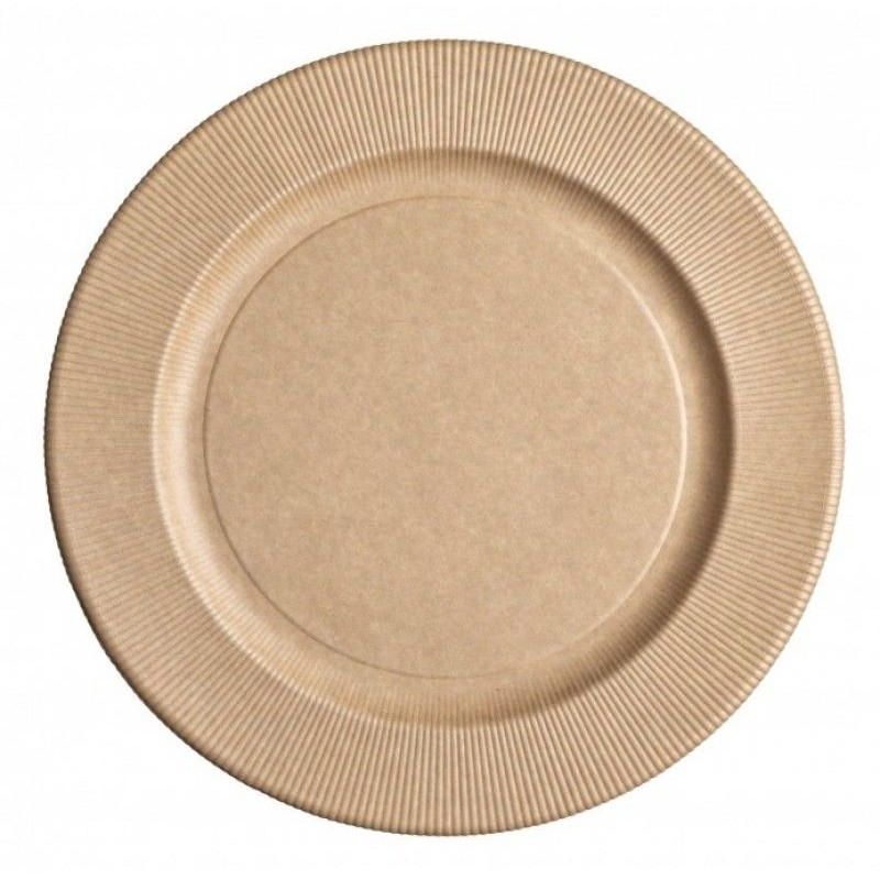 8 ASSIETTES RONDES COMPOSTABLE 21 CM 
