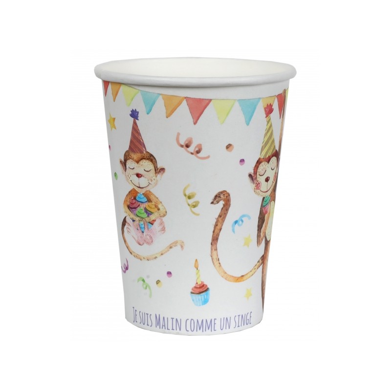 10 GOBELETS ZOO PARTY ANIMAUX DE LA JUNGLE HAPPY BIRTHDAY 10 GOBELETS ZOO PARTY ANIMAUX DE LA JUNGLE HAPPY BIRTHDAY