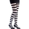 COLLANT RAYE NOIR ET BLANC TAILLE UNIQUE 