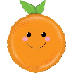 BALLON METALLIQUE FRUIT ORANGE 66 CM 