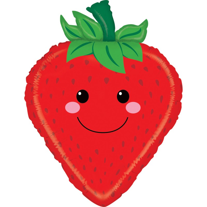 BALLON METALLIQUE FRUIT FRAISE 53 CM BALLON METALLIQUE FRUIT FRAISE 53 CM