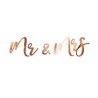 GUIRLANDE MR & MRS GOLD 16.5 X 68 CM 