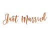 GUIRLANDE JUST MARRIED ROSE GOLD 20 X 77 CM 