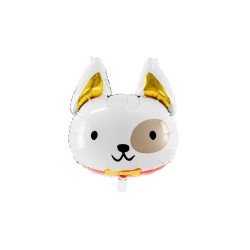 BALLON METALLIQUE TETE DE CHIEN 45 X 50 CM 