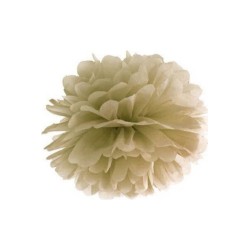POMPON OR EN PAPIER DE SOIE 25 CM