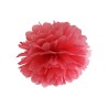POMPON ROUGE  EN PAPIER DE SOIE 25 CM