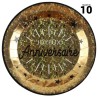 10 ASSIETTES OR JOYEUX ANNIVERSAIRE 23 CM