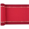 CHEMIN DE TABLE NOEL CHIC ROUGE AVEC BORDURE OR 28 CM X 250 CM 