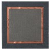 20 SERVIETTE NOEL CHIC GRIS  ET OR 33 X 33 CM 