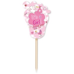 PICS A GATEAU PIED IT'S A GIRL ROSE