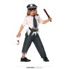 DEGUISEMENT POLICIER ZOMBIE HALLOWEEN TAILLE 7-9 ANS