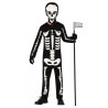 DEGUISEMENT ENFANT SQUELETTE NOIR ET BLANC AVEC MASQUE  TAILLE 5-6 ANS 