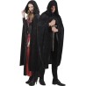 DEGUISEMENT CAPE A CAPUCHE NOIRE 170 CM