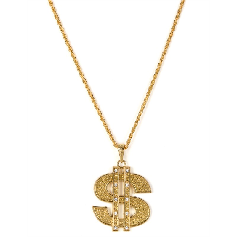 COLLIER DOLLAR OR AVEC STRASS COLLIER DOLLAR OR AVEC STRASS