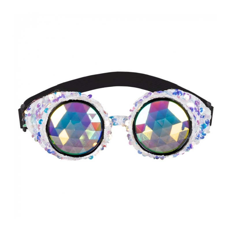 LUNETTES STEAMPUNK PARTY MIRAGE ARGENT