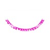 GUIRLANDE JOYEUX ANNIVERSAIRE 280 CM ROSE FUSCHIA