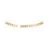GUIRLANDE JOYEUX ANNIVERSAIRE OR 3 METRES 