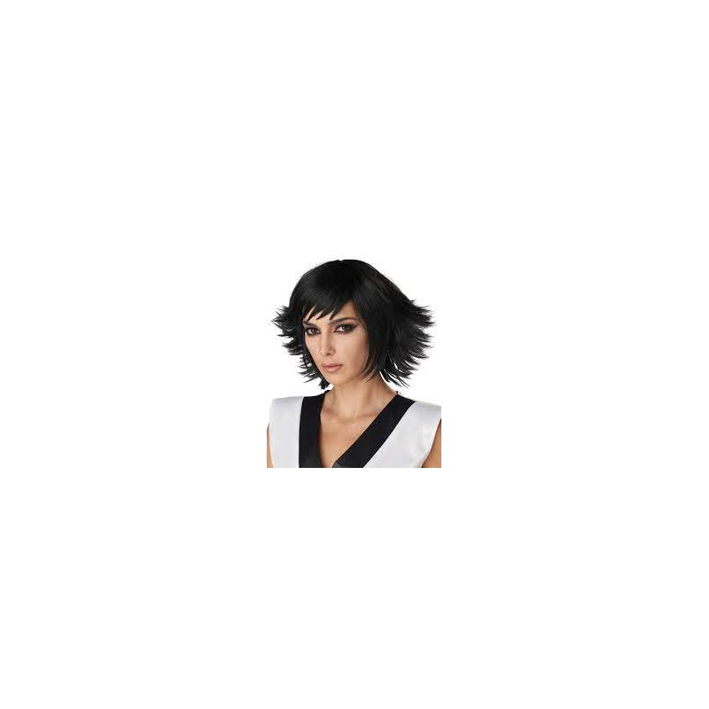 PERRUQUE MANGA NOIR CHEVEUX COURT PERRUQUE MANGA NOIR CHEVEUX COURT