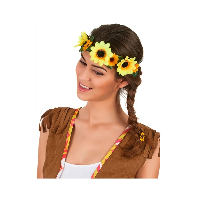 COURONNE DE FLEURS TOURNESOLS COURONNE DE FLEURS TOURNESOLS