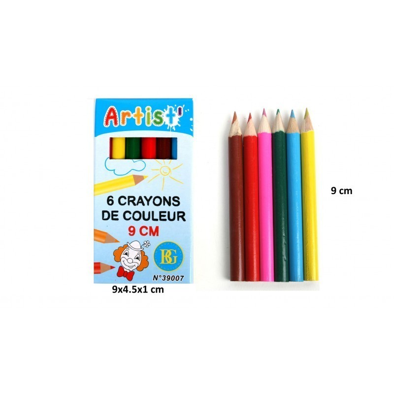 6 CRAYONS DE COULEURS 6 CRAYONS DE COULEURS
