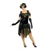 DEGUISEMENT FEMME CHARLESTONE OR ET NOIR TAILLE 36-38 
