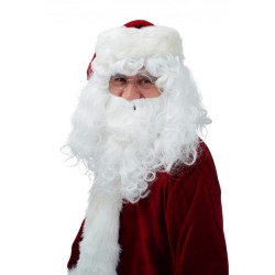 PERRUQUE ET BARBE PERE NOEL BLANCHE 