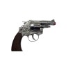 PISTOLET REVOLVER POLICE EN METAL AMORCES 12 COUPS 15 CM