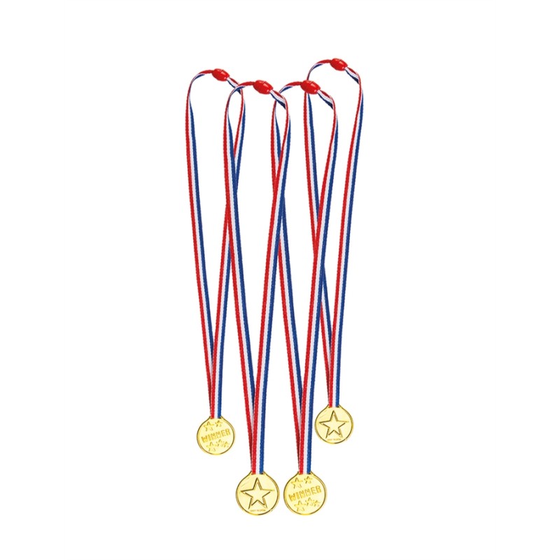 4 MINI MEDAILLES TRICOLORES 