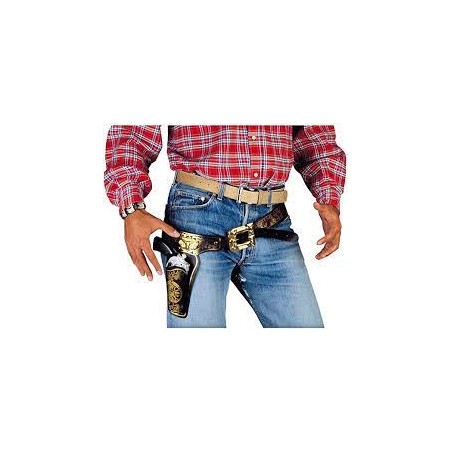 CEINTURE AVEC 1 HOLSTTER COW BOY 