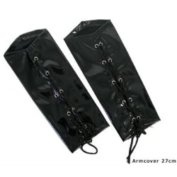 POIGNET DE FORCE SIMILI CUIR A LACER