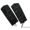 POIGNET DE FORCE SIMILI CUIR A LACER