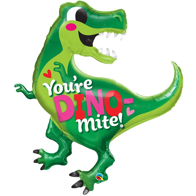 BALLON METALLIQUE DINOSAURE T-REX YOU'RE DIO-MITE 107 CM BALLON METALLIQUE DINOSAURE T-REX YOU'RE DIO-MITE 107 CM