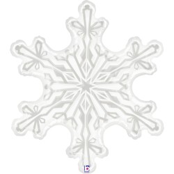 BALLON METALLIQUE FLOCON DE NEIGE 97 CM 