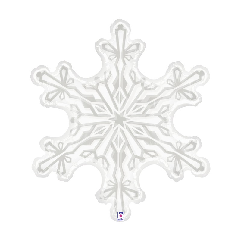 BALLON METALLIQUE FLOCON DE NEIGE 97 CM BALLON METALLIQUE FLOCON DE NEIGE 97 CM