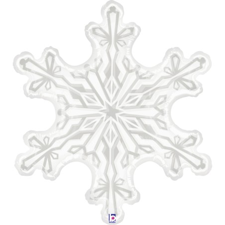BALLON METALLIQUE FLOCON DE NEIGE 97 CM 