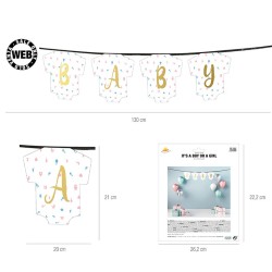 GUIRLANDE BODY INSCRIT BABY 130 CM