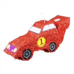 PINATA VOITURE  ROUGE EN 3D A TAPER