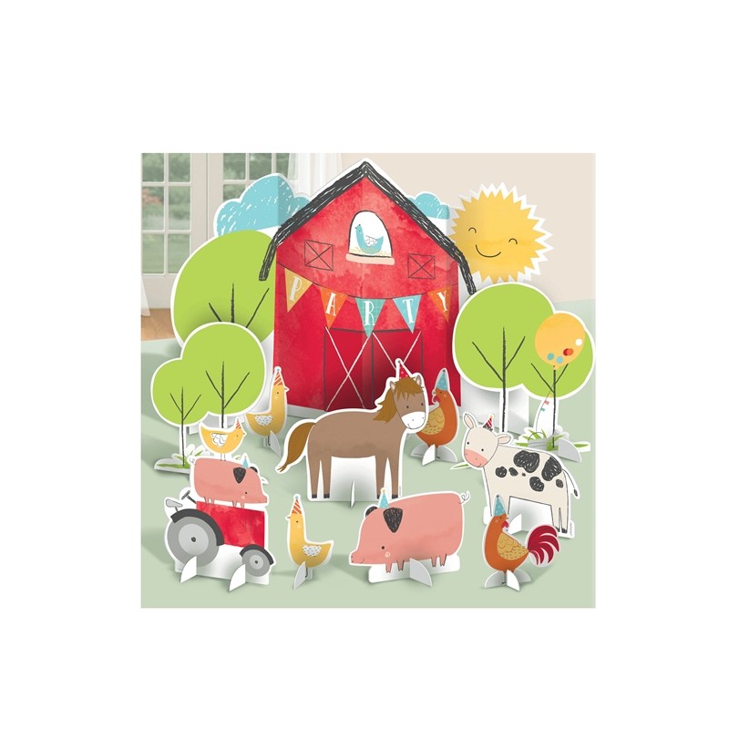 DECORATION DE TABLE ANIMAUX DE LA FERME DECORATION DE TABLE ANIMAUX DE LA FERME