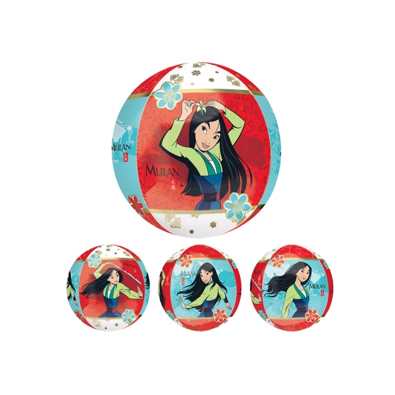 BALLON METALLIQUE ORBZ MULAN 38 X 40 CM 