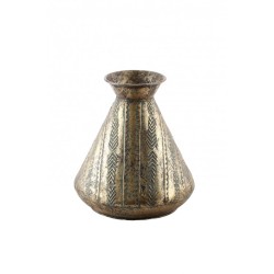 VASE EN METAL DORE 27 X  30.2 CM HAUTEUR  