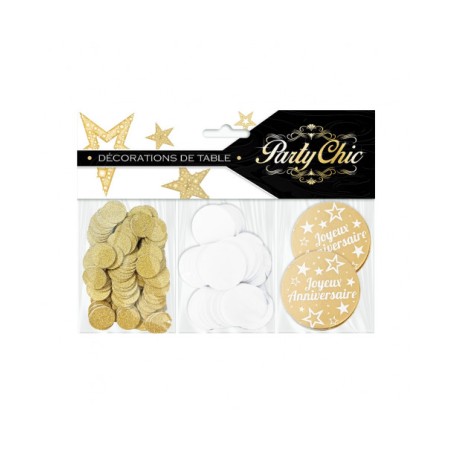 CONFETTIS OR JOYEUX ANNIVERSAIRE 