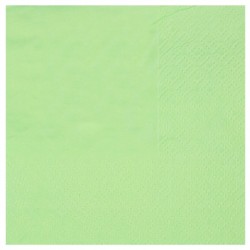 25 SERVIETTES COCKTAIL RAINBOW MENTHE 20 X 21 CM 