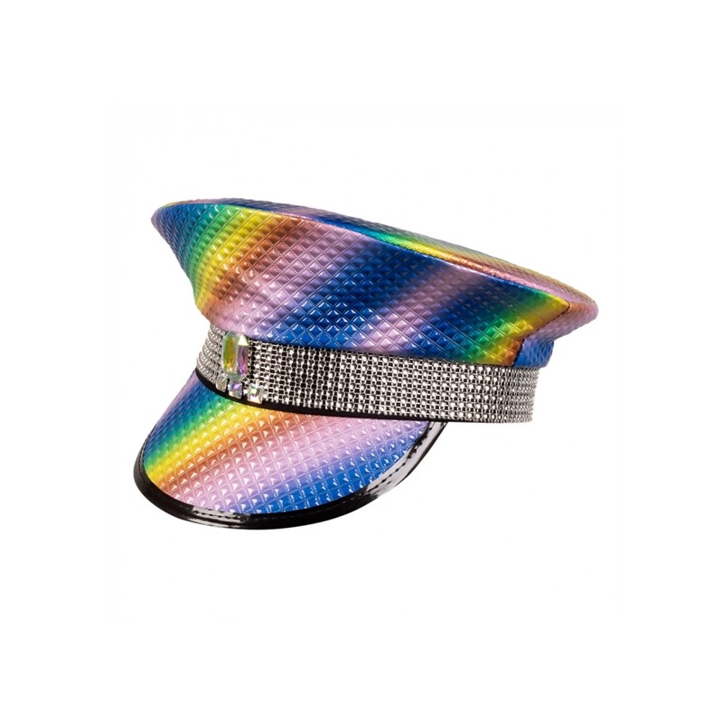CASQUETTE SUNSET MULTICOLORE AVEC STRASS CASQUETTE SUNSET MULTICOLORE AVEC STRASS