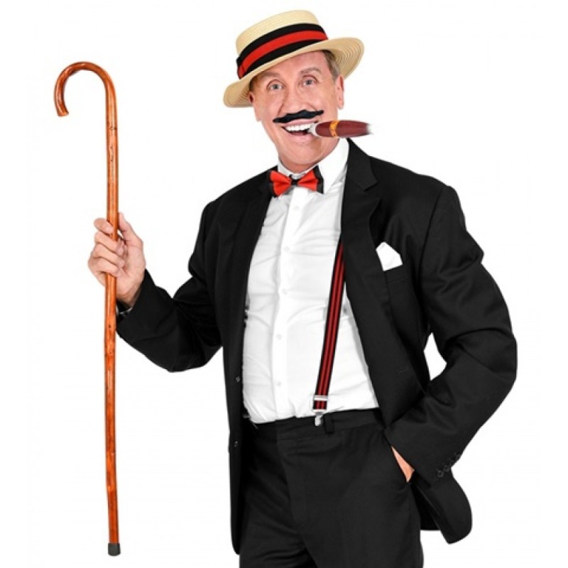 SET ANNEES 20 HOMME CHAPEAU+ BRETELLES+ CIGARE+ MOUSTACHES SET ANNEES 20 HOMME CHAPEAU+ BRETELLES+ CIGARE+ MOUSTACHES