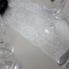 RUBAN DENTELLE COTON BLANC 18 CM X 3 M 