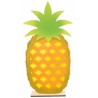 CENTRE DE TABLE ANANAS FEUTRE SUR PIED BOIS 27 X 7 X 54.5 CM 