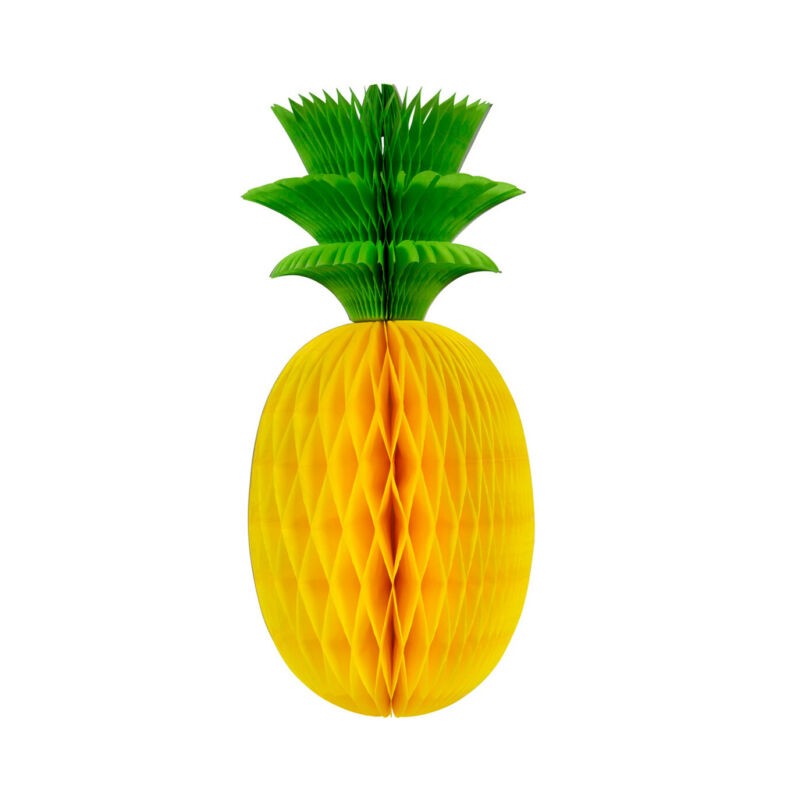 DECORATION NID D'ABEILLE A SUSPENDRE ANANAS 15 X 30 CM DECORATION NID D'ABEILLE A SUSPENDRE ANANAS 15 X 30 CM