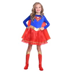 DEGUISEMENT FILLE SUPERGIRL TAILLE 6-8 ANS 